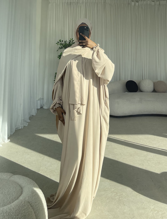 Neeya Prayer Abaya - Frosted Rose